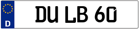 Trailer License Plate